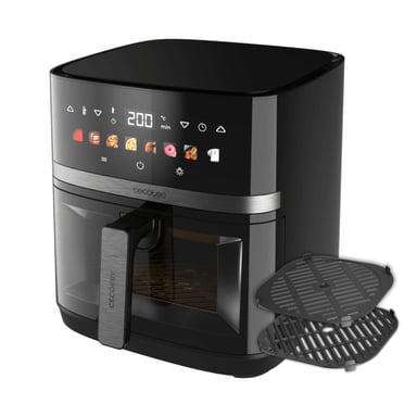 Cecotec Cecofry&Grill Duoheat 8000 Sencillo 8 L Independiente 2200 W Freidora de aire caliente Negro