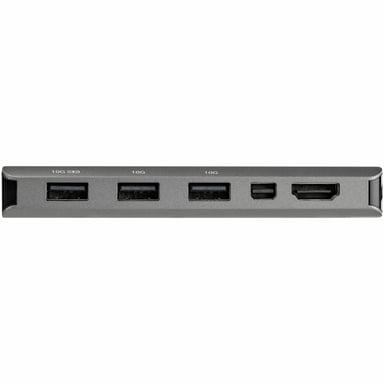 StarTech.com Adattatore multiporta USB-C - Da USB-C a HDMI o Mini DisplayPort 4K 60Hz - Alimentazione passante 100W - Hub USB a 4 porte 10Gbps - Mini Dock USB Type-C - Cavo integrato da 30 cm