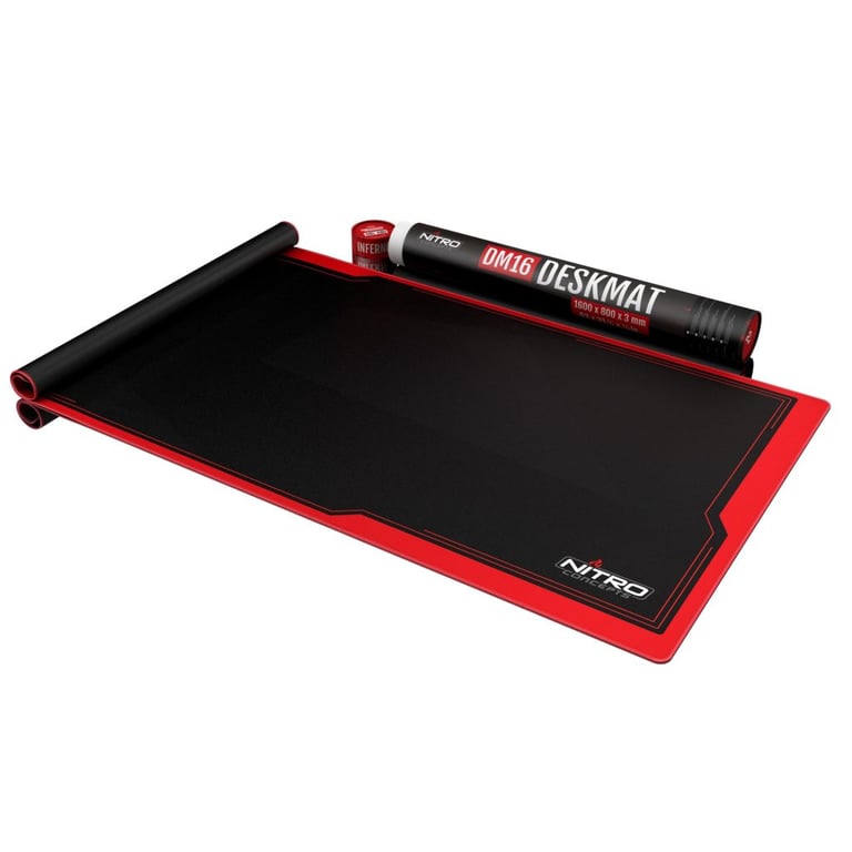 Nitro Concepts DM16 Tapis de souris de jeu Noir, Rouge - Neuf