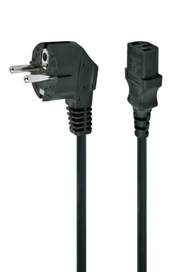 Gembird PC-186-VDE-3M power cord with VDE approval 3 meter Negro