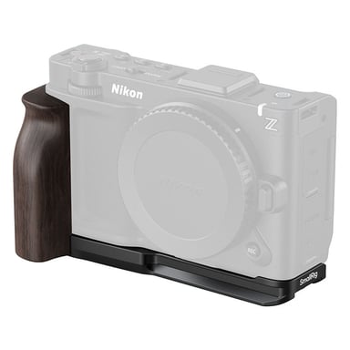 SMALLRIG 5906 L-Bracket avec Poignée en Bois pour Nikon ZR