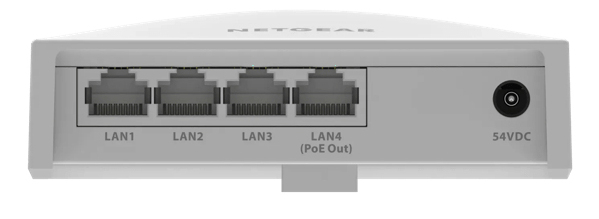 NETGEAR WAX610W 1800 Mbit/s Blanc Connexion Ethernet, supportant l'alimentation via ce port (PoE) - Neuf