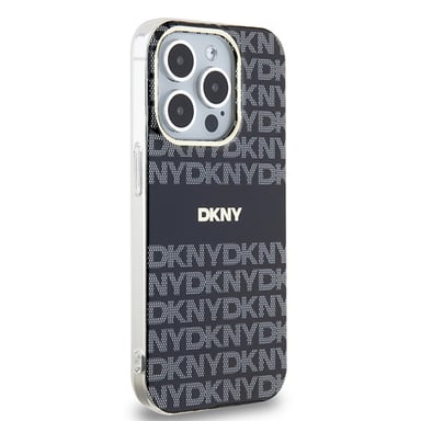 DKNY Funda para iPhone 15 Pro Max MagSafe de TPU blando con diseño Negro