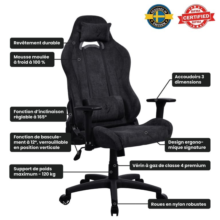 Arozzi Torretta SoftFabric™ v2 pur Neuf - vue 3