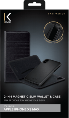 Custodia magnetica sottile GEN 2.0 2-in-1 e guscio per Apple iPhone XS Max, nero