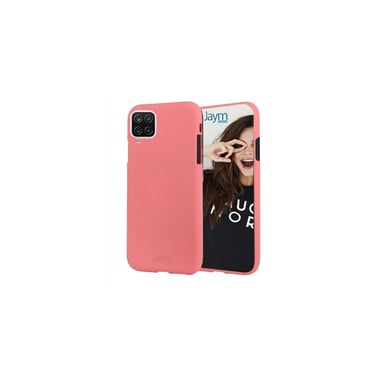 JAYM - Coque Silicone Soft Feeling Rose pour Samsung Galaxy A12 – Finition Silicone – Toucher Ultra Doux