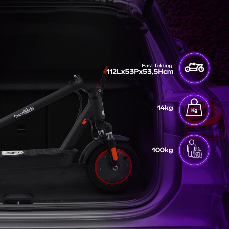 Trottinette électrique puissante UrbanGlide 100 Pro 2 – Confort stabilité et design pliable Neuf - vue 4