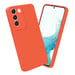 Coque pour Samsung Galaxy S22 en FLUID ORANGE Housse de protection Étui en silicone TPU flexible