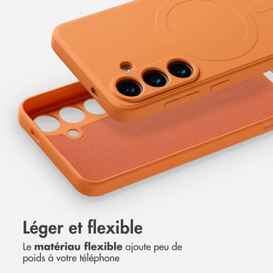 imoshion Coque Couleur avec MagSafe pour Samsung Galaxy S25 Plus - Orange