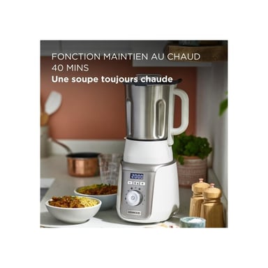 Blender chauffant KENWOOD SOUPEASY+ CBL30.000CP Blanc et champagne