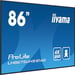 iiyama LH8675UHS-B1AG visualizzatore di messaggi Pannello piatto per segnaletica digitale 217 m 85.6 LCD Wi-Fi 500 cd/m 4K Ultra HD Nero Processore integrato Android 11 24/7 (iiyama ProLite LH8675UHS-B1AG - 86 Categoria diagonale 85.6 visualizzabil