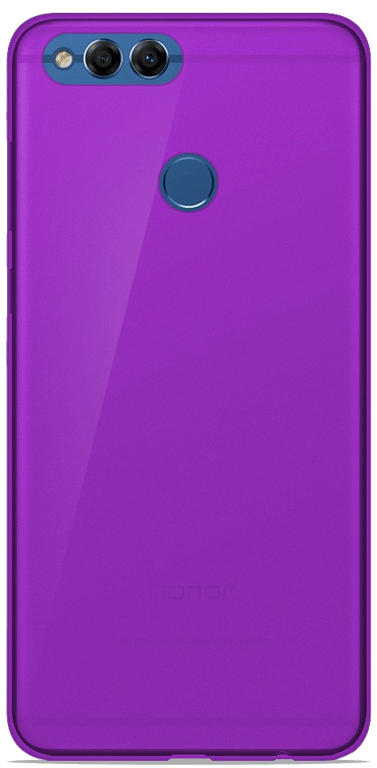 Coque silicone unie compatible Givré Violet Huawei Honor 7X