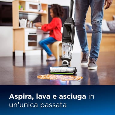 Bissell 2955N Lavavajillas Crosswave X7 Multifunción sin Fili Autonomía 30 minutos Negro