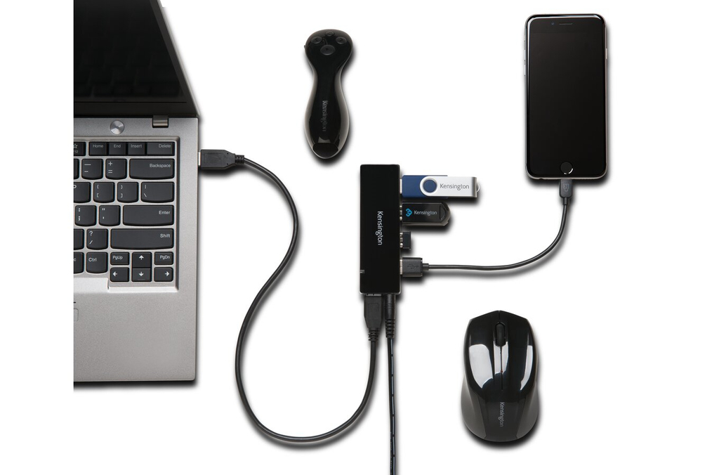 Kensington USB 3.0 4 Port Hub+Charging - vue 3
