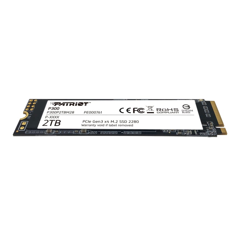 Patriot Memory P300P256GM28 disque SSD .2 PCI Express NVMe Neuf - vue 10