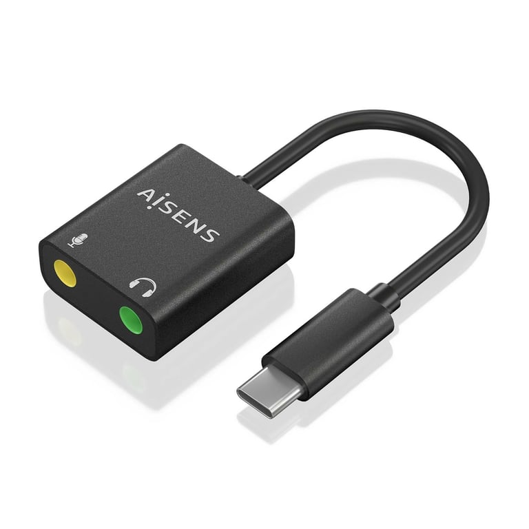 AISENS A109 0767 changeur de genre de câble USB C 2x 3.5 mm Neuf