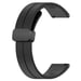 Correa de reloj con hebilla magnética de silicona. Black 22 mm Samsung Galaxy Watch 3 45 mm/Gear S3 Classic, Frontier, Huawei Watch Buds/GT Runner/GT2 Pro, Xiaomi Watch S1 Pro, Garmin Forerunner 255/Vivoactive 4