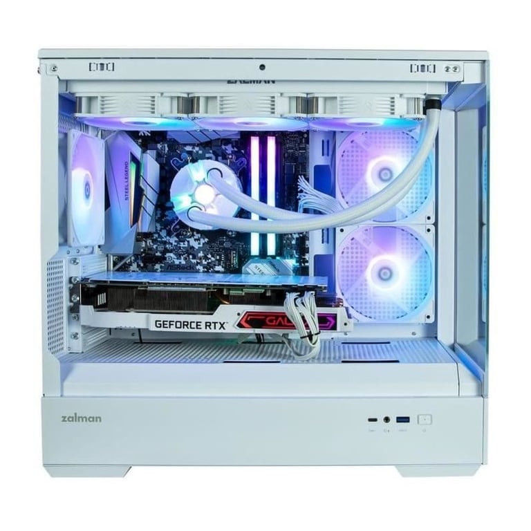 Boitier PC sans alimentation ZALMAN P30 Mini tour Micro ATX 3x120mm LED A RGB - vue 3