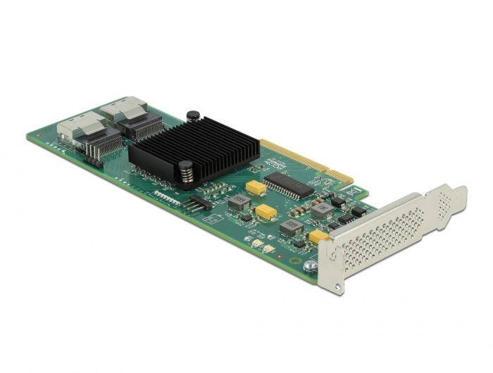 DeLock Carte Contrôleur PCI Express vers 8 ports SATA 6 Gbps avec câbles de connexion - vue 4