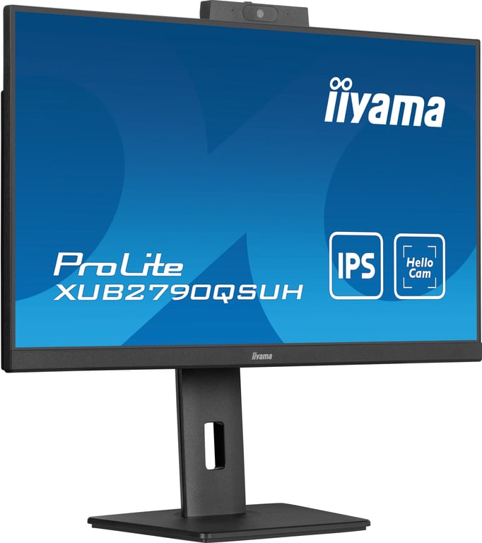 iiyama Prolite XUB2790QSUH B1 27" LED IPS QHD 100Hz USB C Webcam - vue 3