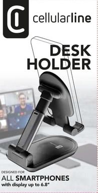 Cellularline Desk Holder - Universal for Smartphones and Tablets Soporte de mesa plegable para smartphones y tablets