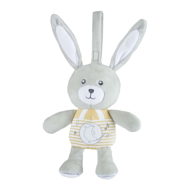Chicco Veilleuse Lapin First Dreams marionnette lumineuse douce avec sangles avec lumières et sons doux mélodies de 15 minutes lavable en machine +. - vue 2