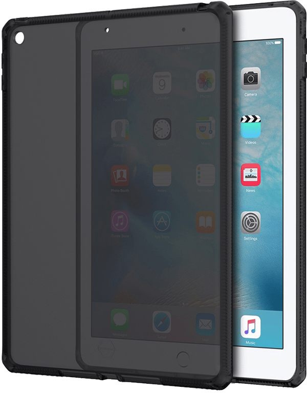 Coque semi-rigide Itskins Spectrum noire translucide pour iPad 9.7
