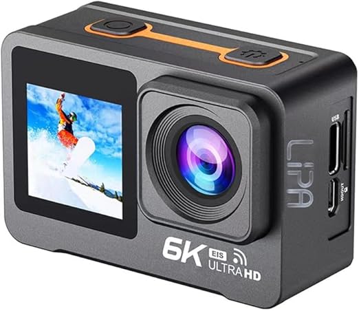 Caméra d'action Lipa AT M82TR 6K IPS Wifi Caméra d'action étanche Vision nocturne Capteur Sony IMX 21 accessoires Résolution 6K Neuf - vue 3