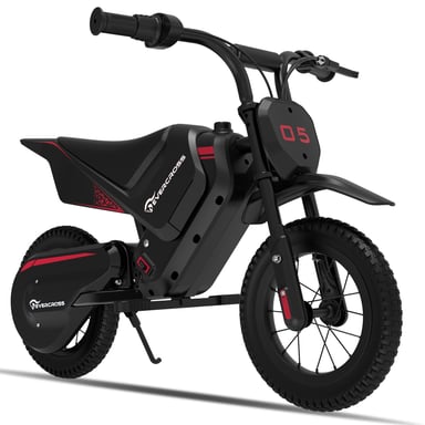 EVERCROSS TECH EV05M Scooter Eléctrico para Niños 3-12 Años 150W 16KM/H 2 Niveles de Velocidad, 12'' Neumáticos Regalo Negro