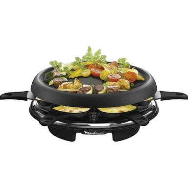 Apparecchio per raclette Moulinex multifunzione 6 persone Nero
