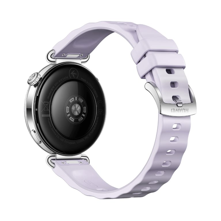 Watch GT6 GPS Boitier de 41 mm Argenté avec bracelet en acier, Violet - Neuf
