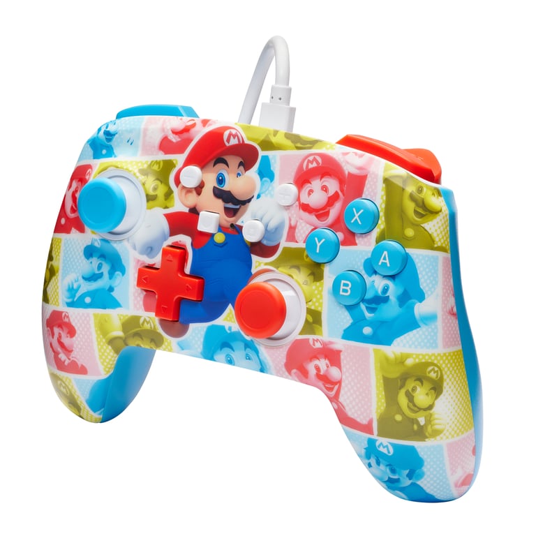 PowerA NSGP0282-01 accessoire de jeux vidéo Multicolore USB Manette de jeu Analogique/Numérique Nintendo Switch, Nintendo Switch OLED - Neuf