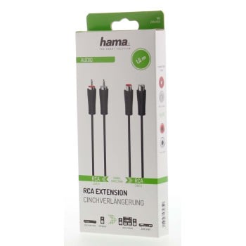 Hama 00205259 cavo audio 1,5 m 2 x RCA Nero