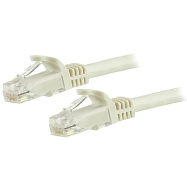 StarTech.com Cavo di rete UTP Cat6 Gigabit senza gancio da 3 m - Cavo Ethernet RJ45 - M/M - Bianco