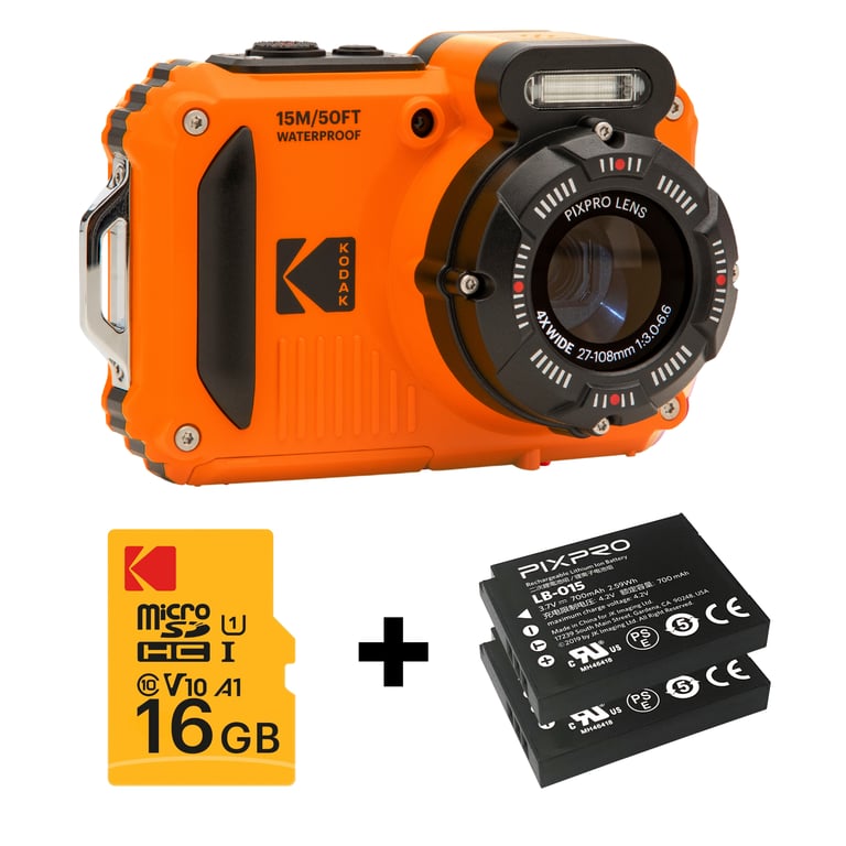 Appareil Photo Compact Kodak WPZ2 – 16 MP, Étanche, Anti-Choc - vue 5