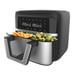 Friteuse à air chaud indépendante Cecotec Cecofry Dual 9000 Single 9 L 2850 W Noir, acier inoxydable