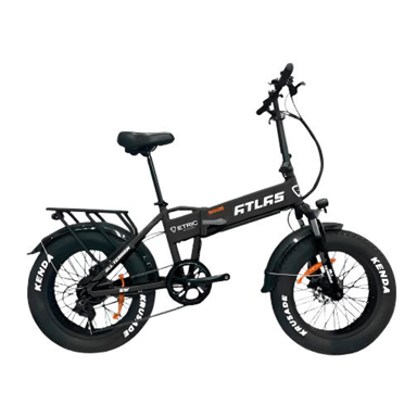 Vélo électrique Ecoxtrem ATLAS EB-720F pliable 250W, batterie 48V 8Ah, autonomie 45 km, pneus 20x4,0, écran intégré, freins à disque