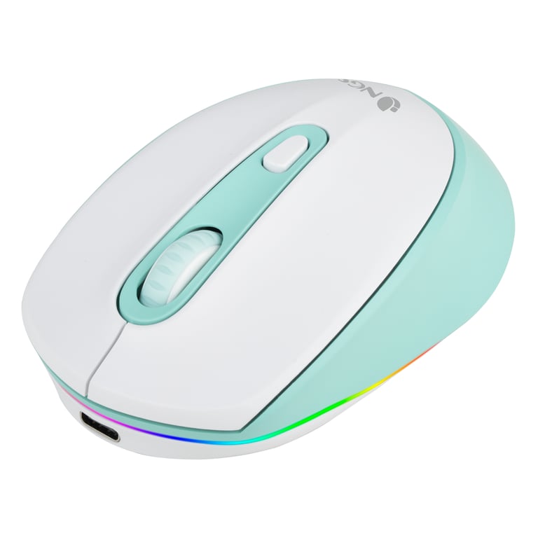 NGS SMOG MINT-RB souris Gaming Ambidextre RF sans fil + Bluetooth Optique 2400 DPI - Neuf