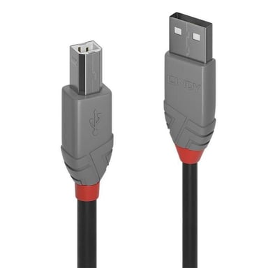 LINDY Cable USB 2.0 tipo A a B - Anthra Line - 1m