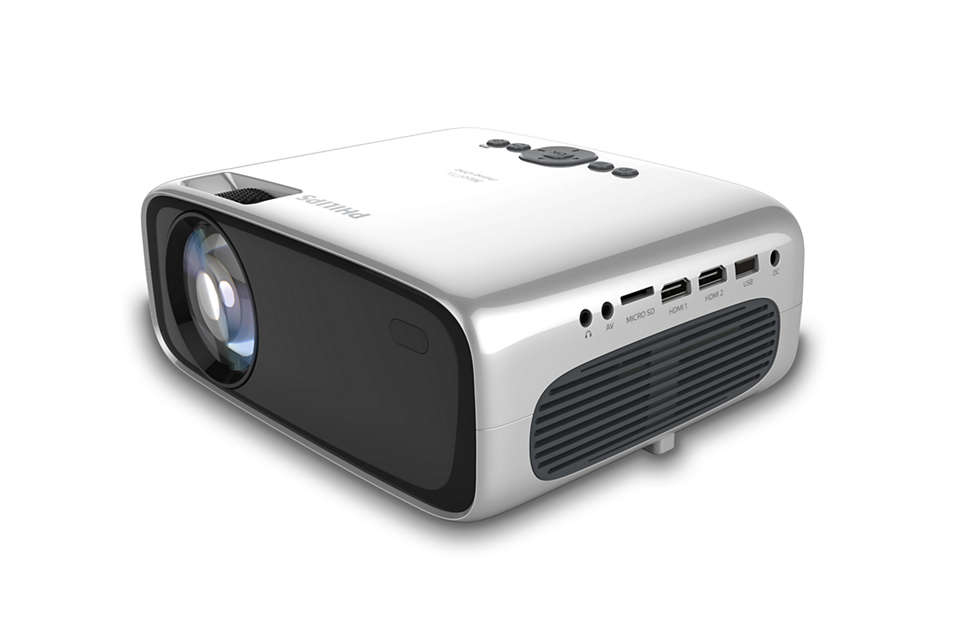 Philips NeoPix Prime One NPX535 Projecteur LCD portable 180 lumens 1280 x 720 16:9 Miracast Wi Fi Display / AirPlay - vue 4