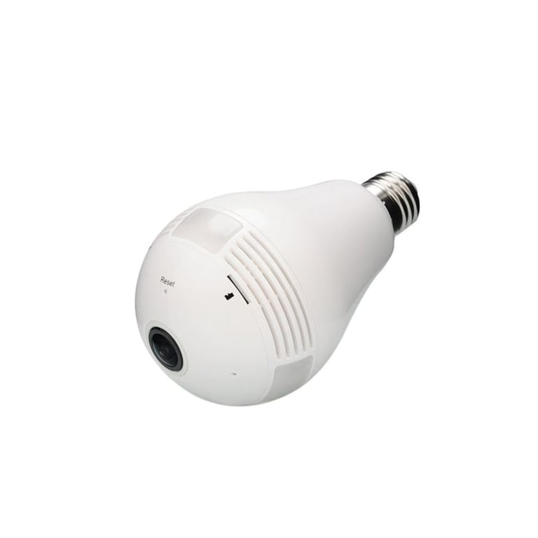 Ampoule Caméra Espion LED HD Wifi P2P Grand-Angle 185° Détection Mouvement  YONIS - Yonis