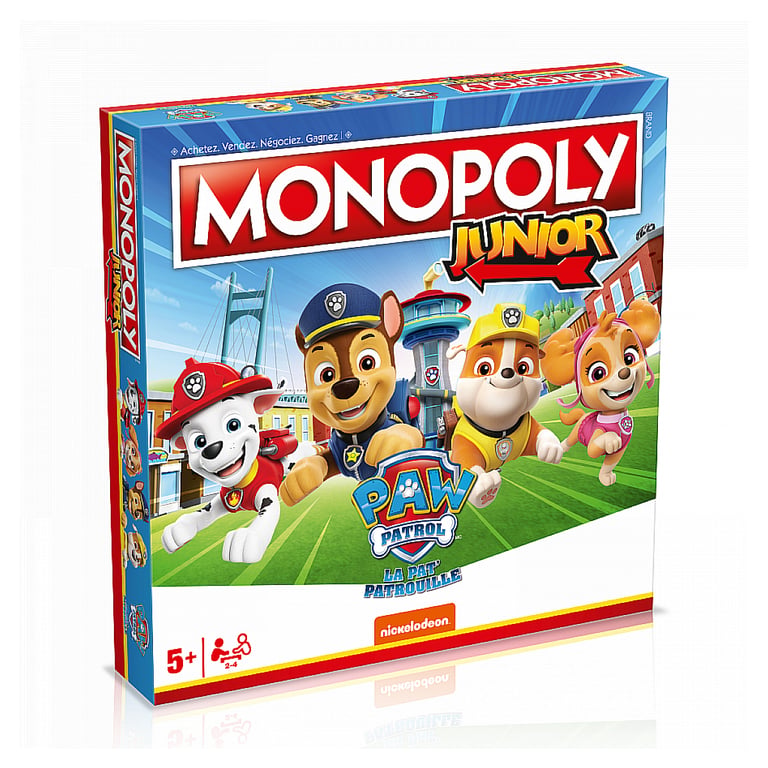 Jeu de Société Winning Moves WM04163-FRE-6 – Monopoly Junior La Pat'Patrouille - vue 10