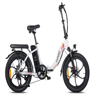 FAFREES F20 Bicicletta elettrica - Batteria 250W 576WH Autonomia 70KM - Bianco