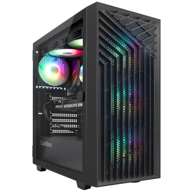 DeepGaming - PC Gamer VORTEX Intel Core i9-14900F - RAM 64GB - 2TB SSD PCIe4.0 - Nvidia RTX 5070 Ti 16GB - Windows 11 Pro. Noir