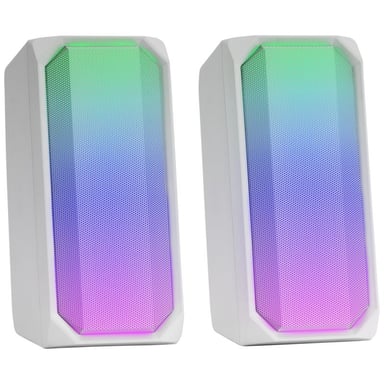 Mars Gaming MSRGBW altoparlante bianco cablato e wireless 15 W