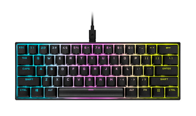 Corsair K65 RGB MINI clavier USB QWERTY Français Noir