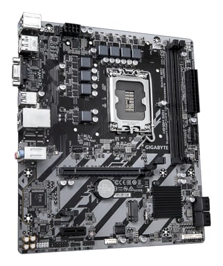GIGABYTE H810M S2H Carte mère - Processeurs Intel Core Ultra (Série 2), VRM 4+1+2 phases, jusqu'à 6400 MHz DDR5, 1xPCIe 4.0 M.2, LAN 1GbE, USB 3.2 Gen 1