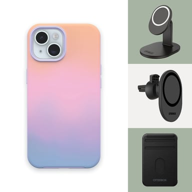 OtterBox Serie Symmetry per MagSafe per Apple iPhone 16e/15/14/13, Soft Sunset Apple iPhone 16e/15/14/13