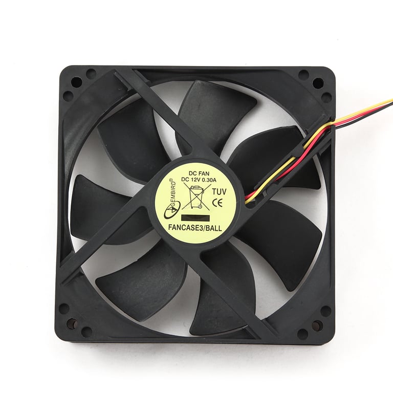 Ventilateur Gembird FANCASE3BALL pour boîtier PC 12 cm Roulement à billes - vue 2