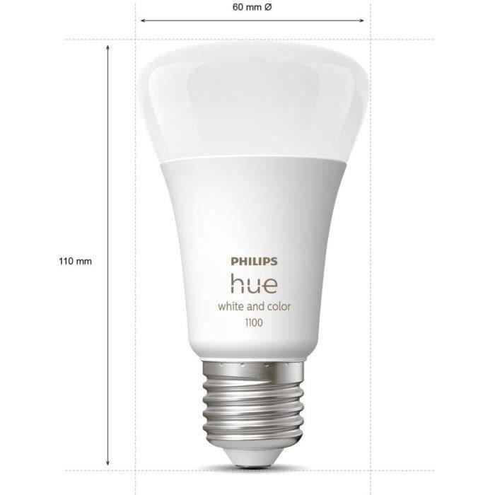 Philips Hue and Color Ambiance Kit de démarrage 2 ampoules E27 Bluetooth fonctionne avec Alexa Google et Homekit - vue 3